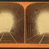 Looking out of the tunnel at Livermore Pass, Alameda County, Western Pacific Railroad.