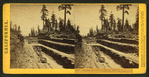 Grading the Central Pacific Railroad.  The cut at Owl Gap, Placer County.