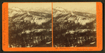 Summits of Sierras, 8,000 to 10,000 feet altitude.