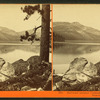 Railroad around Crested Peak, view from foot of Donner Lake.