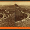 Truckee River and railroad at Lime Point. Sierra Nevada Mountains 35 miles distant.