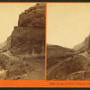 Rocks in Echo Canyon, (view west), Utah. U.P.R.R.