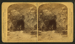 East entrance to Mullen Tunnel. [Men working at the entrance to the tunnel.]