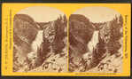 Lower falls of the Yellowstone, 550 feet.