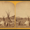 Fort Stambaugh, Wyoming near Sweetwater River, 1870; Shoshoni Chief Washakie's camp.