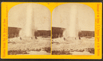 Old Faithful in eruption.