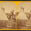 U-in-tah Utes: the elk skin tent.