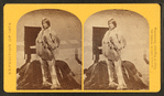 Shee-zah-nan-tan, Jicarilla Apache brave in characteristic costume, northern New Mexico.