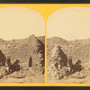 Characteristic ruin, of the Pueblo San Juan, New Mexico, on the north bank of the San Juan River, about 15 miles west of the mouth of the Cañon Largo. The present race of Indians know nothing of when or by whom these buildings were constructed. The ruin is about 850 feet square, and built of natural stone, joined together by a mud cement.
