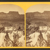 Shoshone Falls, Snake River, Idaho, looking through the timber, and showing the main fall, and upper or "Lace Falls."