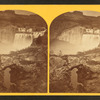 Shoshone Falls, Snake River, Idaho. Gorge and natural bridge, in the fore-ground.
