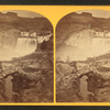 Shoshone Falls, Snake River, Idaho. Gorge and natural bridge, in the fore-ground.