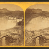 Shoshone Falls, Snake River, Idaho. Gorge and natural bridge, in the fore-ground.