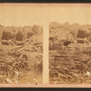 Interior of Fort Sumter, 1863-65. ("Madly disfigured but still in the ring.")