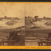 Interior of Fort Moultrie. Battery "B" and group of palmette trees in distance, Charleston, S.C.