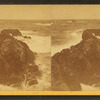 View of sea with rock formation.]