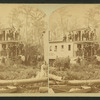 View of a steamboat moored at a river bank.