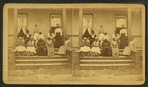 Group of elderly people on porch.