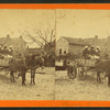 Three graces. [Three women in a mule cart.]