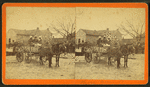 Three graces. [Three women in a mule cart.]