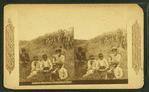 Southern blessedness, eating sugar cane. [Group of boys eating sugar cane in the field.]