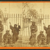Let brotherly love prevail. [Young chimney sweeps leaning on a fence.]