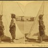 Sioux Indians. Two fine types of a dying race.