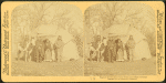 Typical family and winter home in Indian Territory.
