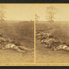 Gathered together for burial, after the Battle of Antietam.