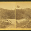 View of log bridge at Quarles' Mill, North Anna, where a portion of the 5th Corps under Gen. Warren had to cross and carry the enemy's line of works on the crest of the hill.