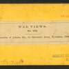 Destruction of Atlanta, Ga., by Sherman's army, November 1864.