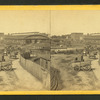 View of rail road depot, Atlanta, Ga., taken two days before the destruction of this city, November, 1864.