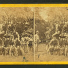 Gymnastic field sports of the gallant 7th. A four story pile of men.