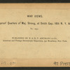 Bombproof quarters of Maj. Strong, at Dutch Gap. 16th N. Y. Artillery.