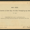 Bomb proof quarters at Dutch Gap; view taken during Thanksgiving day while under fire.