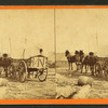 Army wagon going to commissary depot, City Point, for supplies.