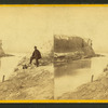 Dutch Gap canal. Taken after the bank was blown out. Prof. Maillefert in the fore'g.