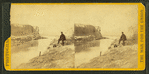Dutch Gap canal. Taken after the bank was blown out. Prof. Maillefert in the fore'g.