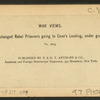 Exchanged Rebel prisoners going to Coxe's Landing, under guard.