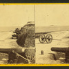 Fort Johnson battery. Ft. Sumpter [sic] in the distance.