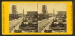 View on Meeting St. Charleston, S. C., looking south, showing St. Michael's Church, the Mills House,....