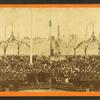 Interior of Fort Sumpter [sic], Charleston Harbor, S. C., April 14th, 1865. Henry Ward Beecher delivering the oration on the occasion of the raising of the old flag.