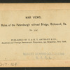 Ruins of the Petersburgh Railroad Bridge, Richmond, Va.