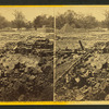 View in the arsenal grounds, near the Petersburgh R. R. Bridge, Richmond, V[a] showing shot, shell, and canister [sic] scattered around.