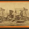 Ruins of a locomotive in the Petersburgh railroad depot, Richmond, Va.