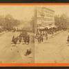 The Army of the Potomac. Looking up Pennsylvania Avenue from the Treasury buildings, Maj. Gen. Humphrey and staff, and 2d Army Corps passing in review.