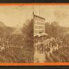 The Army of the Potomac. Looking up Pennsylvania Avenue from the Treasury buildings, Maj. Gen. Wright and 6th Army Corps passing in review.