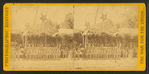 The Army of the Potomac. The stand in front of the President's house occupied by the President and Cabinet, Grant and Sherman, and reviewing officers.