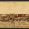 Interior of the Rebel Fort Darling, James River, Richmond, Va. showing magazines, bomb-proofs, and shot and shell.