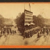 Sherman's Grand Army. Looking up Pennsylvania Avenue from the Treasury buildings. Maj. Gen. Jeff. C. Davis and staff and 19th Army Corps passing in review.